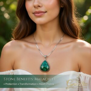 Natural Malachite Pendant