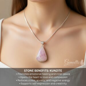 Natural Kunzite Pendant