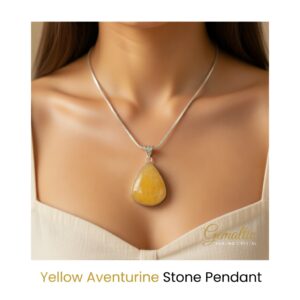 Natural Yellow Aventurine Pendant