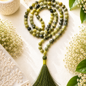 Natural Serpentine Jap Mala 108+1 Beads Meditation Prayer Beads