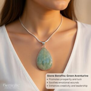 Natural Green Aventurine Pendant