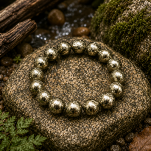 Natural Pyrite Bracelet - 14mm