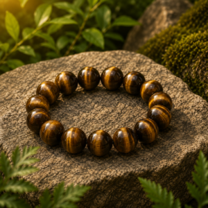 Natural Tiger Eye Bracelet - 14mm
