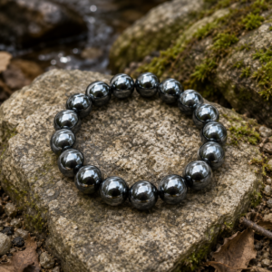 Natural Hematite Bracelet - 14mm