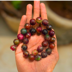 Natural Watermelon Quartz Loose Beads - 14mm