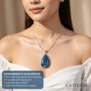 Natural Apatite Pendant