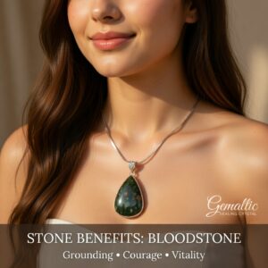 Natural Bloodstone Pendant