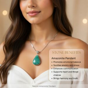 Natural Amazonite Pendant