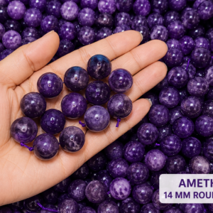 Natural Amethyst Loose Beads - 14mm