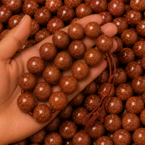 Natural Goldstone Loose Beads - 14mm