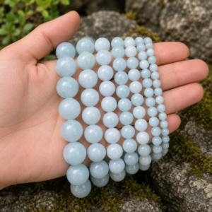 Natural Aquamarine Loose Beads Genuine Gemstone Beads for Jewelry Making