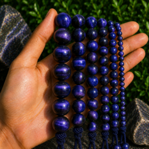 Natural Blue Tiger Eye Loose Beads – Genuine Gemstone Beads for Jewelry Making | DIYSM