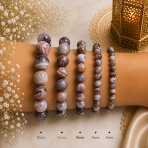 Natural Botswana Agate Bracelet | Balance & Stability Crystal Bracelet