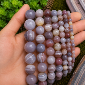 Natural Botswana Agate Loose Beads Genuine Gemstone Beads for Jewelry Making
