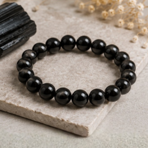 Natural Black Tourmaline Bracelet | Protection Crystal Bracelet | Negative Energy Shield