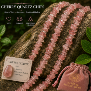 Natural Cherry Quartz Chips Beads Strand