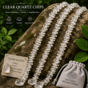 Natural Clear Quartz Chips Beads Bracelet