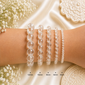 Natural Clear Quartz Bracelet | Energy Amplifier Crystal Bracelet