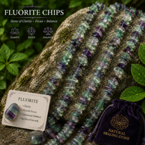 Natural Fluorite Chips Beads Bracelet