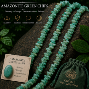 Natural Amazonite Chips Beads Bracelet