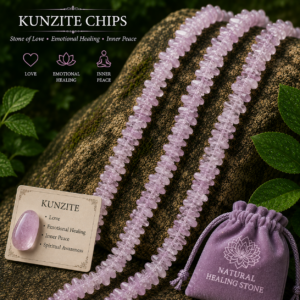 Natural Kunzite Chips Beads Bracelet