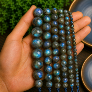 Natural Labradorite Loose Beads – Genuine Gemstone Beads for Jewelry Making | DIYSM