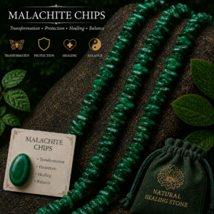 Natural Malachite Chips Beads Bracelet