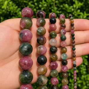 Natural Tourmalinated Quartz Faceted Loose Beads