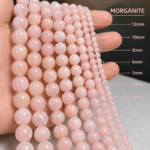 Natural Peach Moonstone Loose Beads – Genuine Gemstone Beads for Jewelry Making | DIYSM