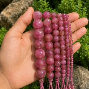 Natural Pink Tourmaline Loose Beads – Genuine Gemstone Beads | DIYSM