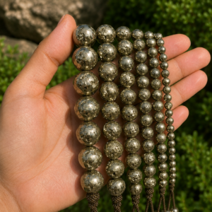 Natural Pyrite Loose Beads – Genuine Gemstone Beads for Jewelry Making | DIYSM