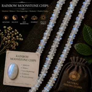 Natural White Moonstone Chips Beads Bracelet