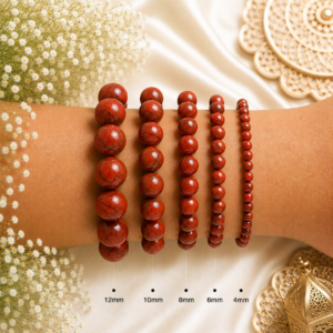 Natural Red Jasper Bracelet | Stability & Strength Crystal Bracelet