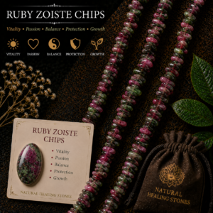 Natural Ruby Zoisite Chips Beads Bracelet