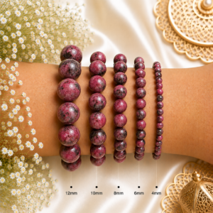 Natural Ruby Zoisite Bracelet | Growth & Passion Crystal Bracelet