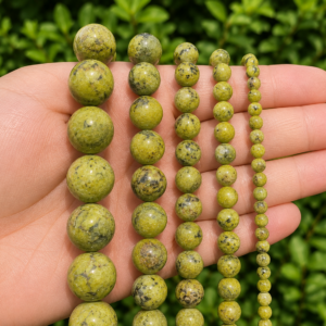 Natural Serpentine Loose Beads for Jewelry Making | DIYSM