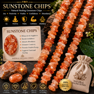 Natural Sunstone Chips Beads Bracelet