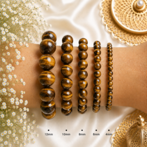 Natural Tiger Eye Bracelet | Confidence & Courage Crystal Bracelet
