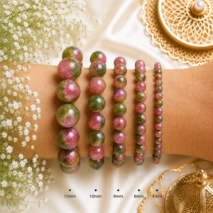 Natural Watermelon Quartz Bracelet | Joy & Love Crystal Bracelet