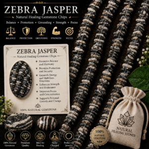 Natural Zebra Jasper Chips Beads Strand