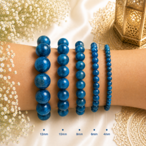 Natural Blue Apatite Bracelet | Manifestation Crystal Bracelet