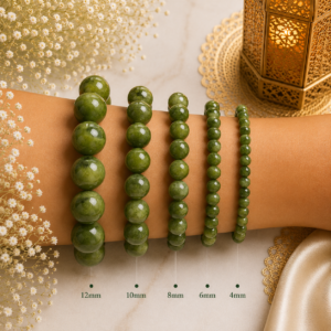 Natural Nephrite Jade Bracelet | Prosperity Crystal Bracelet