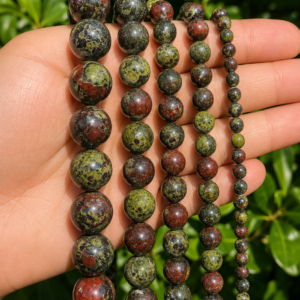 Natural Dragon Blood Jasper Loose Beads for Jewelry Making | DIYSM