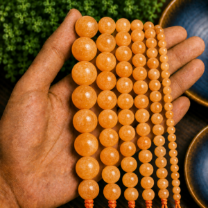 Natural Orange Calcite Loose Beads – Genuine Gemstone Beads for Jewelry Making | DIYSM