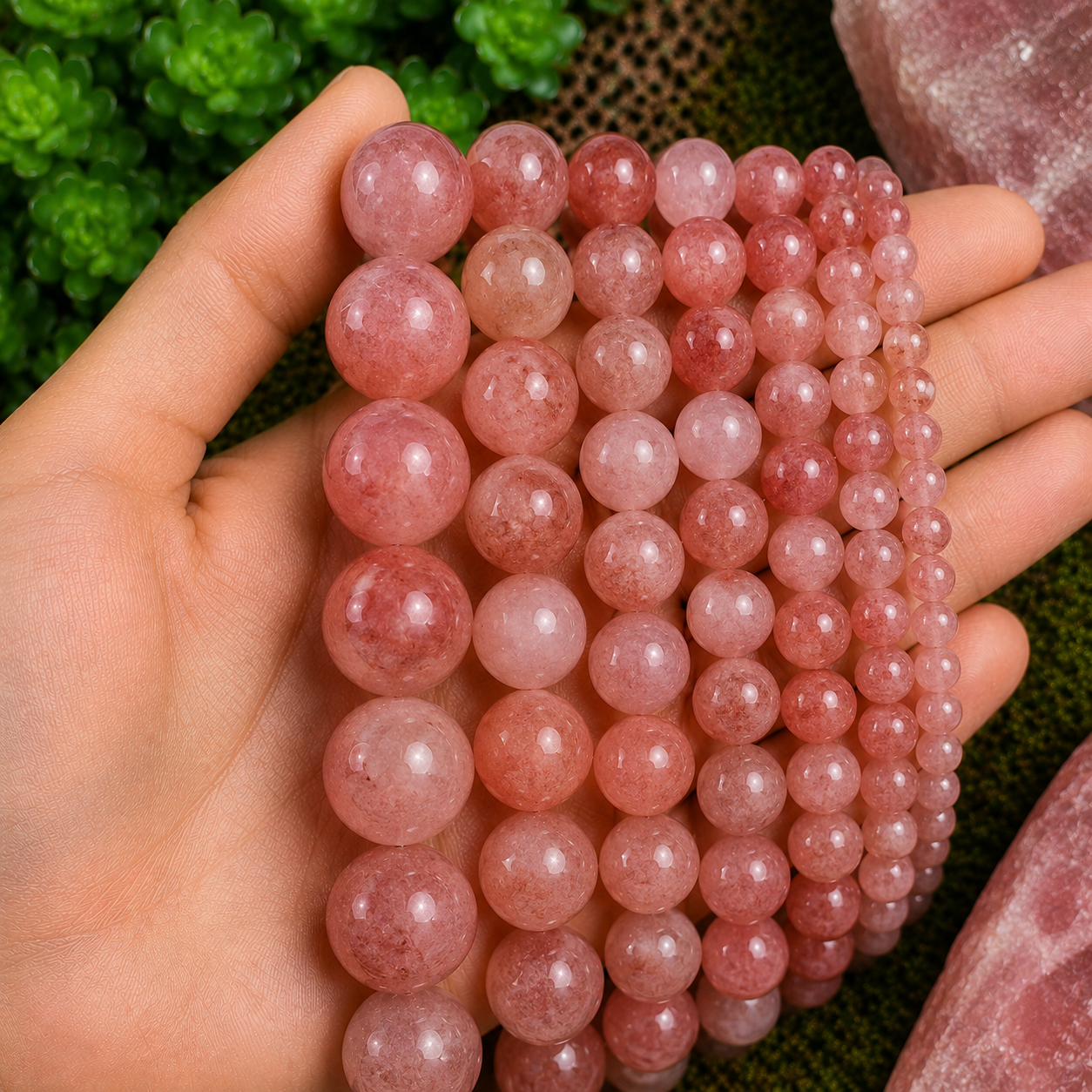 Natural Sunstone Loose Beads – Genuine Gemstone Beads for Jewelry Making | DIYSM