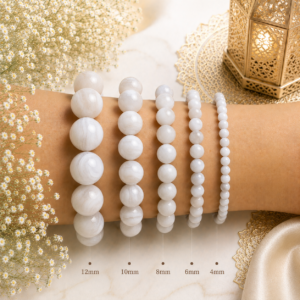 Natural White Agate Bracelet | Peace & Harmony Crystal Bracelet
