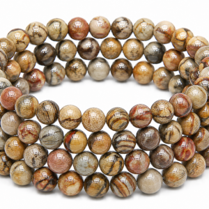 Mariam Jasper Wrap Bracelet 23 Inch Rubber String Bracelet Cum Necklace