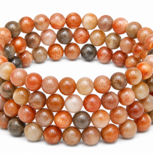 Multicolor Sunstone Wrap Bracelet 23 Inch Rubber String Bracelet Cum Necklace