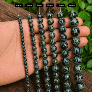 Kambaba Jasper Faceted Loose Beads Round 15 Inch Strand