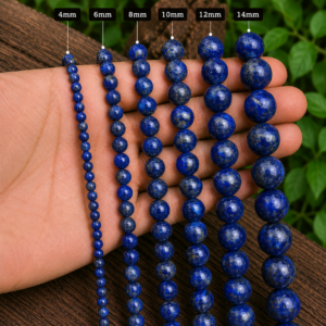 Lapis Lazuli Faceted Loose Beads Round 15 Inch Strand